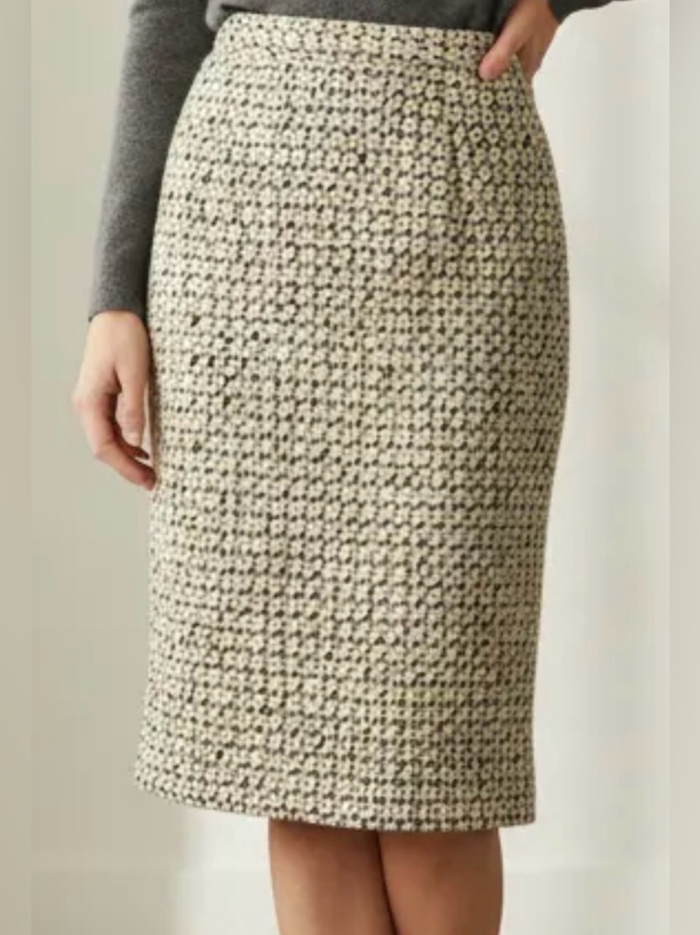 Vintage Hand Made Weaved Heavy Winter Pencil Skirt
